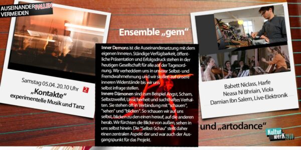 "Kontakte", Samstag 05.04.25 / 20.10 Uhr
